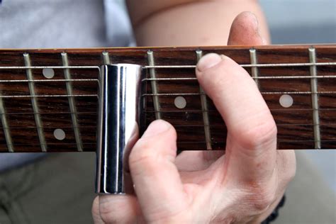 which finger for slide guitar